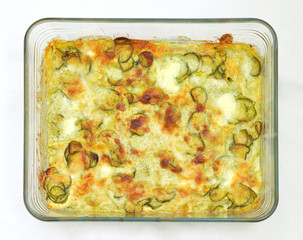 Courgettes zucchini omelette