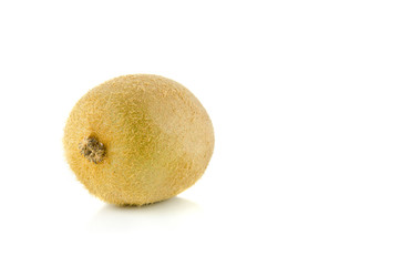 Kiwi fruit on a white background.