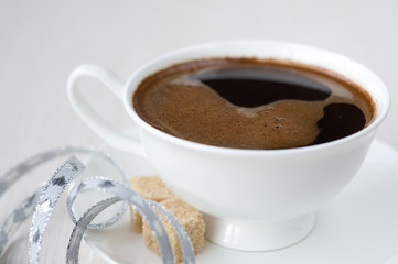 cup of coffee, brown sugar