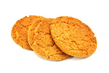 Trio Of   Cookies Isolated On White Background