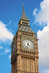 Big Ben at Westminster Palace in London