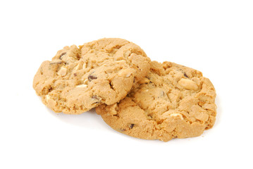 Two chocolate chip cookies