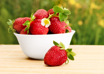 Strawberries in a bowl
