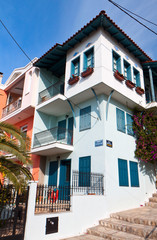 Fototapeta na wymiar Tradycyjny dom w Salonikach miasto w Grecji