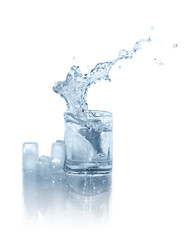 Glass Of Water With Ice
