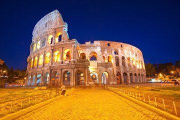 Fototapeta premium The Majestic Coliseum, Rome, Italy.