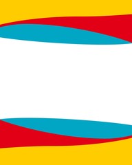 Hintergrund - Orange Rot Blau / Weiß