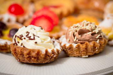 beautiful sweet delicious cupcakes, shallow dof