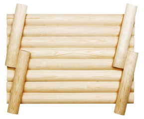 Wooden board isolated on white background