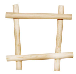 Wooden board isolated on white background