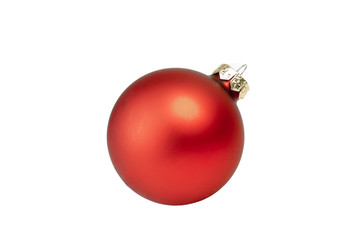 Isolated Red Christmas Ball