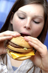 adolescente hamburger