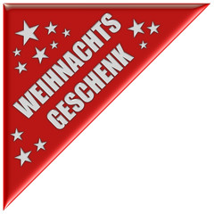 Dreieck rot Weihnachtsgeschenk