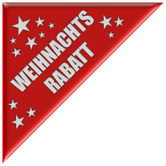 Dreieck rot WEIHNACHTS RABATT