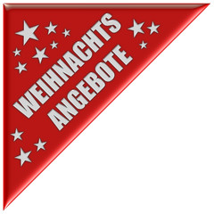 Dreieck rot WEIHNACHTSANGEBOTE