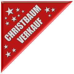 Dreieck rot CHRISTBAUM VERKAUF