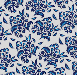 blue floral background