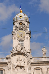 Hotel de Ville - City Hall at Place des Terreaux in Lyon, France