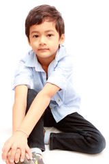 Smiling face Asian boy