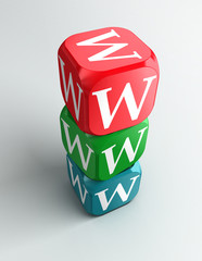 www 3d colorful buzzword