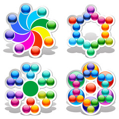 Set of vector design elements42