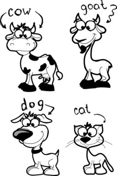 мультфильм животных на ферме