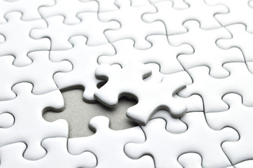 ジグソーパズル　白