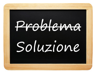 Obraz premium Problema - Soluzione
