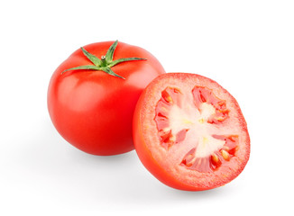 Juicy tomato and half