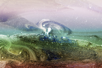 inside glass scenery