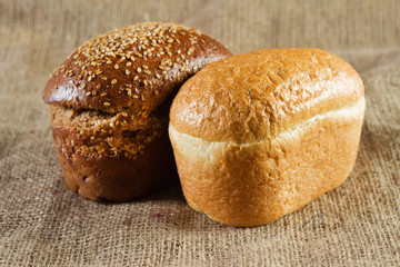 Two loafs of bread
