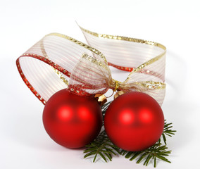 Red christmas balls