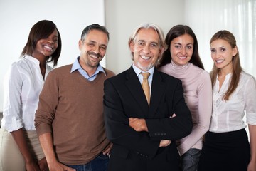 Portrait of a multi ethnic business team