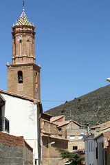 Fototapeta na wymiar Church in Cubla Teruel province Aragon Spain