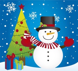 snowman background