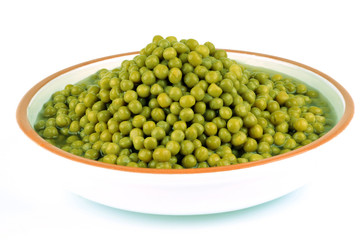 Assiette de petits pois