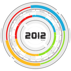 2012 calendar - futuristic concept design