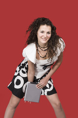 young woman and tablet pc