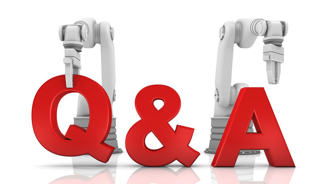 Industrial robotic arms building Q&A word