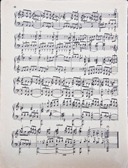 This musical page of classical music