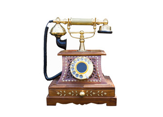 Vintage gold telephone