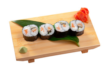 Japanese sushi  Roll made of Smoked fish