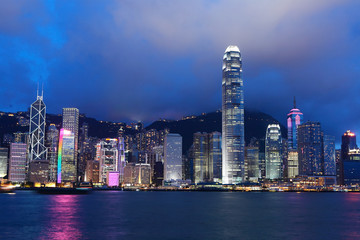 Obraz na płótnie Canvas Hong Kong night view