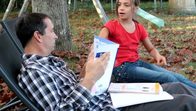 r&eacute;viser ses le&ccedil;ons avec son p&egrave;re