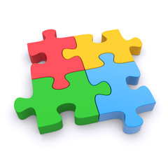 Fototapeta premium Jigsaw puzzle