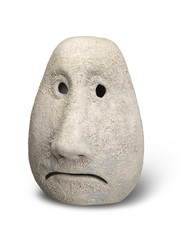 sad ceramic head