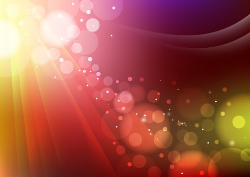 colorful vector background with lights