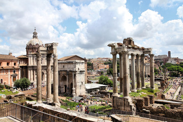 Fototapeta na wymiar Rome - Forum Romanum