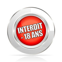 bouton interdit -18 ans