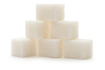 Sugar isolated on the white background